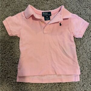 Girls Ralph Lauren Pink collared Polo 12 month old